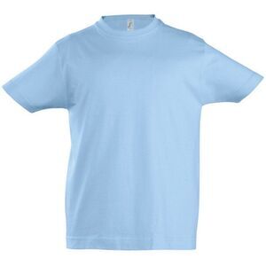 SOLS Kids Unisex Imperial Heavy Cotton Short Sleeve T-Shirt / Sky Blue